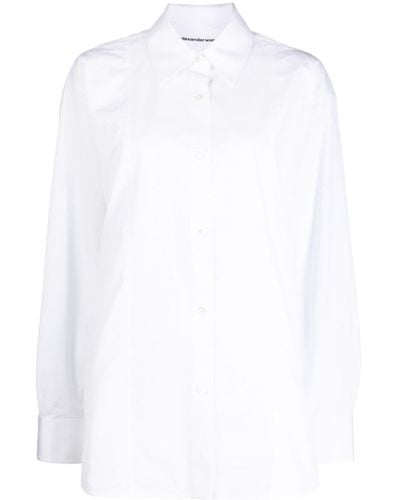 Alexander Wang Langärmeliges Hemd - Weiß