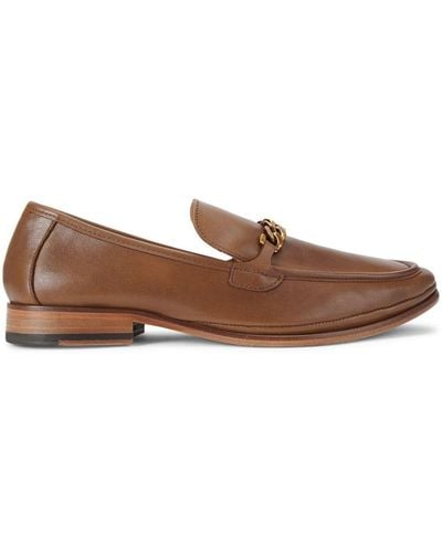 Kurt Geiger Luca Leather Loafers - Brown