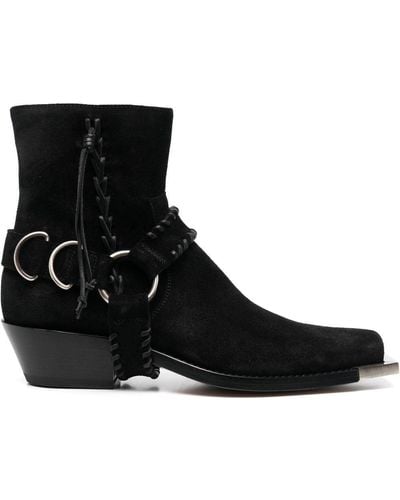 Buttero Square-toe 55mm Ankle Boots - Black