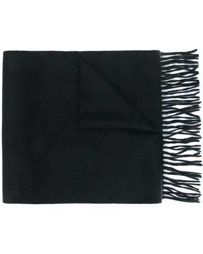 N.Peal Cashmere Woven Ripple Scarf - Black