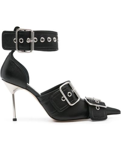 GIUSEPPE DI MORABITO 100mm Decorative-buckle Court Shoes - Black