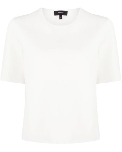 Theory Os Cn Tshirt.compact Clothing - White