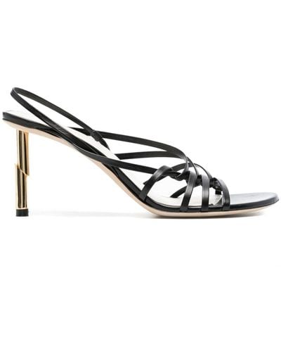Lanvin Sequence 70mm Leather Sandals - White
