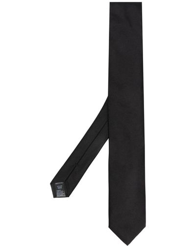 Dolce & Gabbana Pointed Silk Tie - Black
