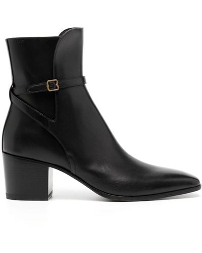 Bally 70mm Leather Ankle Boots - Black