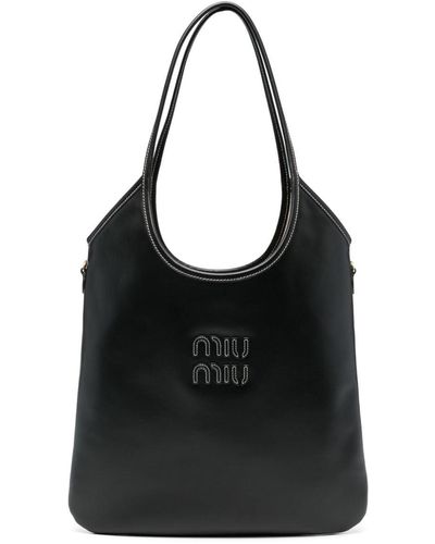 Miu Miu Ivy Shoulder Bag - Black