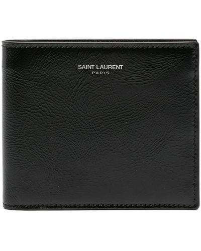 Saint Laurent 二つ折り財布 - ブラック