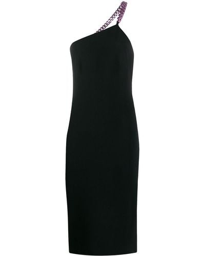Tom Ford Chain-strap One-shoulder Dress - Black
