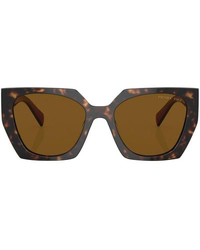 Prada Tortoiseshell Oversized-frame Sunglasses - Brown