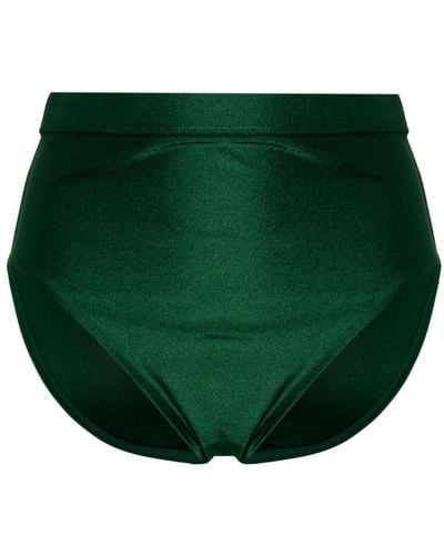 Zimmermann Waverly High-waist Bikini Bottoms - Green