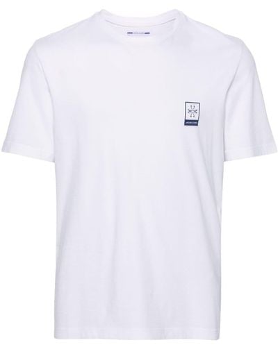 Jacob Cohen T-shirt en coton à logo imprimé - Blanc