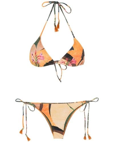 Lygia & Nanny Floral-print Halterneck Bikini - Multicolor