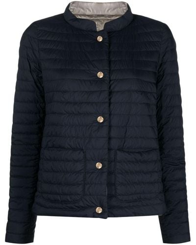 Herno Nuage Reversible Quilted Jacket - Blue