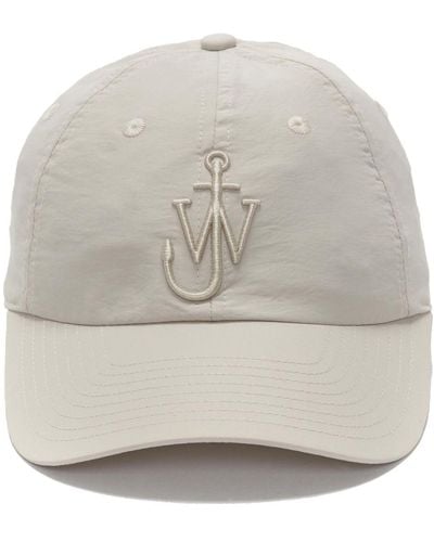 JW Anderson Logo-embroidered Tonal-stitching Cap - Gray