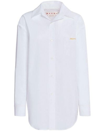 Marni Langärmeliges Hemd - Weiß