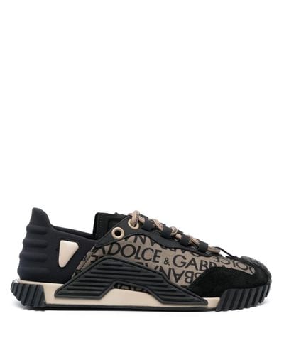 Dolce & Gabbana Ns1 Logo-jacquard Sneakers - Black