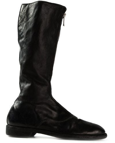 Guidi Front Zip Boots - Zwart