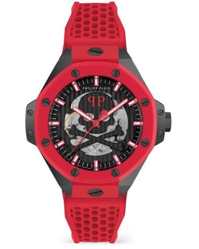 Philipp Plein $keleton Royal 46mm Horloge - Rood