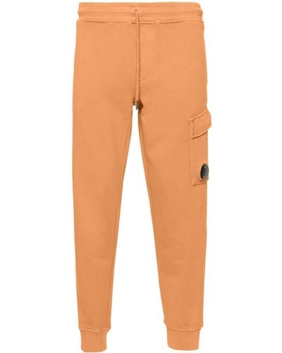 C.P. Company Lens-detail Cotton Track Pants - Orange