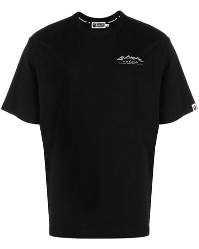 A Bathing Ape Reflector Cotton T-shirt - Black