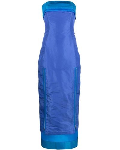Christopher John Rogers Kleid mit Reißverschluss - Blau