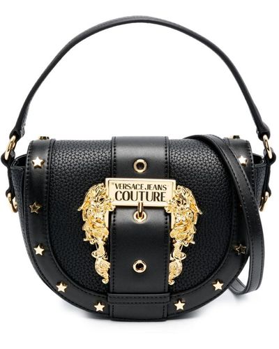 Versace Jeans Couture Baroque Buckle Mini Bag - Black