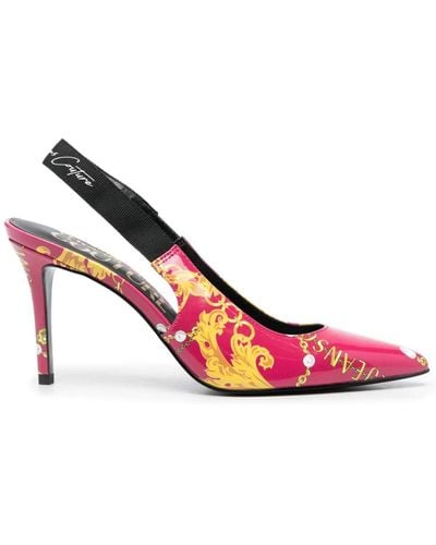 Versace Couture 90mm Slingback Pumps - Pink