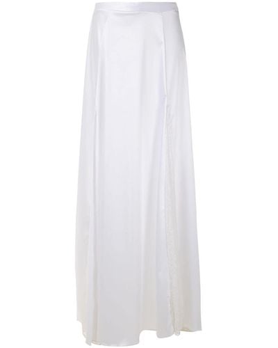 Amir Slama Lace Panels Maxi Skirt - White