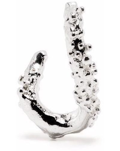 Alighieri The Rocky Terrain Hoop Earring - Metallic