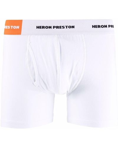 Heron Preston Boxershorts Met Logoband - Wit