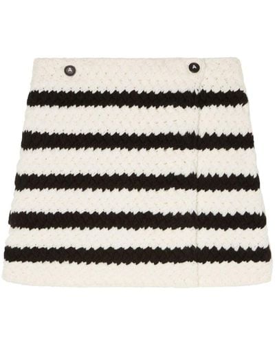 Alanui Navigator Knit Mini Skirt - White