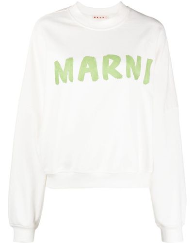 Marni ロゴ スウェットシャツ - ホワイト