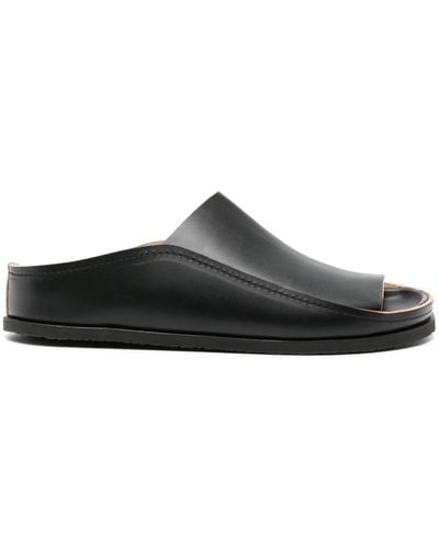 Lemaire Open-toe Leather Sandals - Black