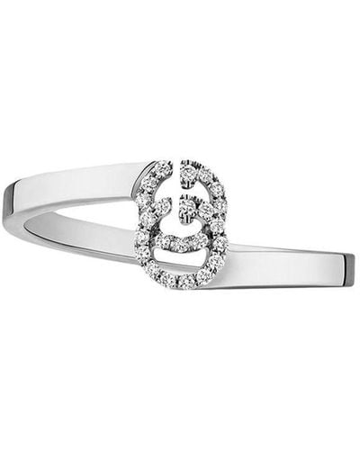 Gucci GG Ring Met Diamanten - Metallic