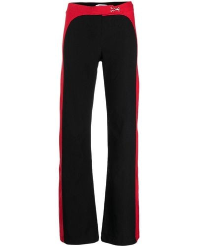 GIMAGUAS Pantalones Saona con diseño colour block - Negro