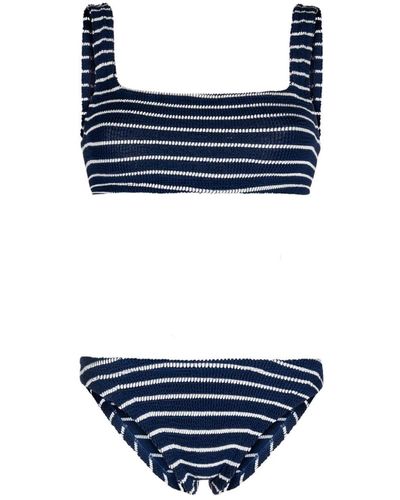 Hunza G Xandra Striped Bikini - Blue
