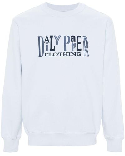 Daily Paper Sweatshirt mit Logo-Print - Weiß