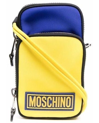 Moschino カラーブロック ショルダーバッグ - ブルー