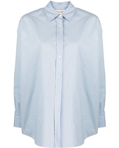 Nili Lotan Long-sleeve Cotton Shirt - Blue