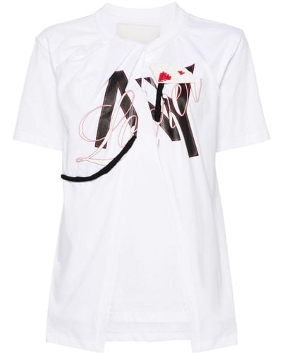 3.1 Phillip Lim NY Lover Sliced T-Shirt - Weiß