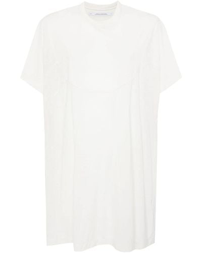 Julius Fein gestricktes T-Shirt - Weiß