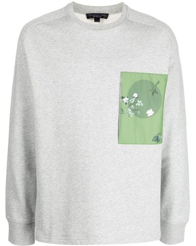 Shanghai Tang Sweatshirt mit grafischem Print - Grau