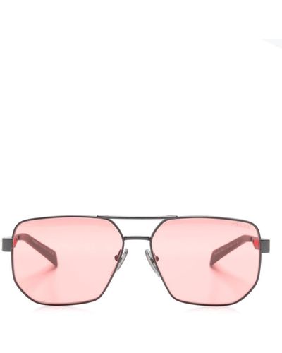 Prada Linea Rossa Pilot-frame Sunglasses - Pink