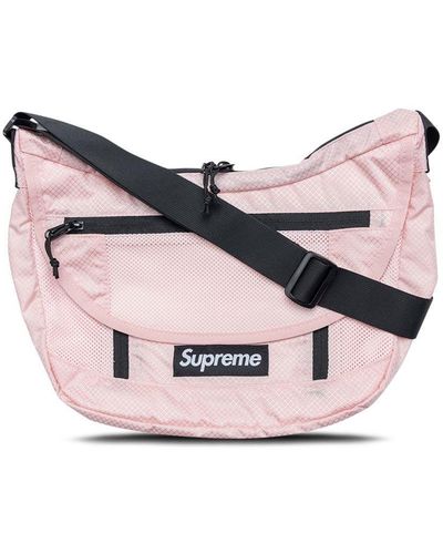 Supreme Logo-patch Shoulder Bag - Pink