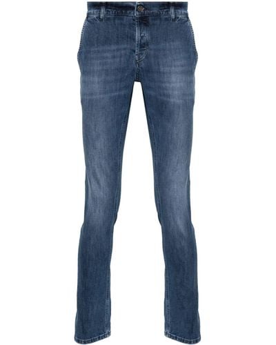 Dondup Logo-print Tapered Jeans - Blue