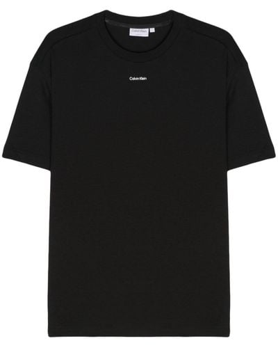 Calvin Klein T-shirt Met Logoprint - Zwart