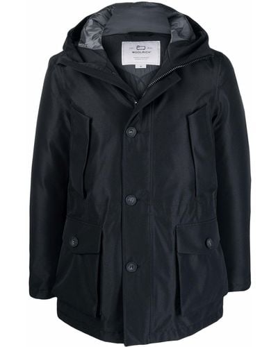 Woolrich Hooded Duck-feather Padded Jacket - Black