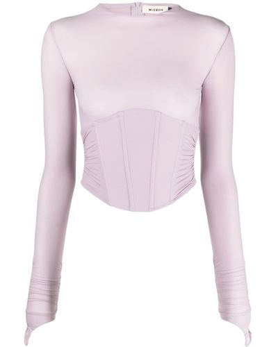 MISBHV Pandora Corset ロングtシャツ - ピンク