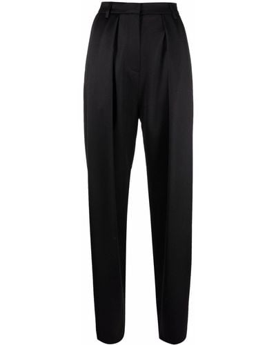 Magda Butrym High-waisted Oversize Tapered Trousers - Black
