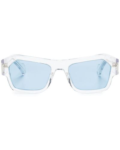 Marcelo Burlon Gafas de sol Cardo con montura rectangular - Azul